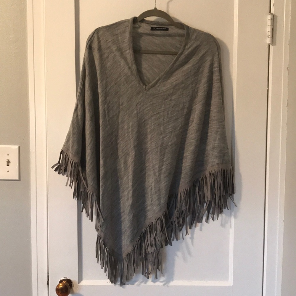 Grey poncho